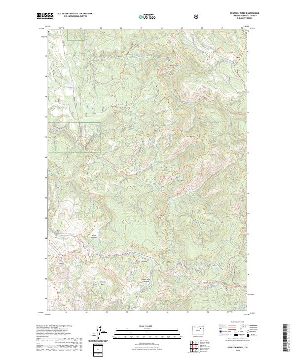 USGS Topographic Map – Pearson Ridge
