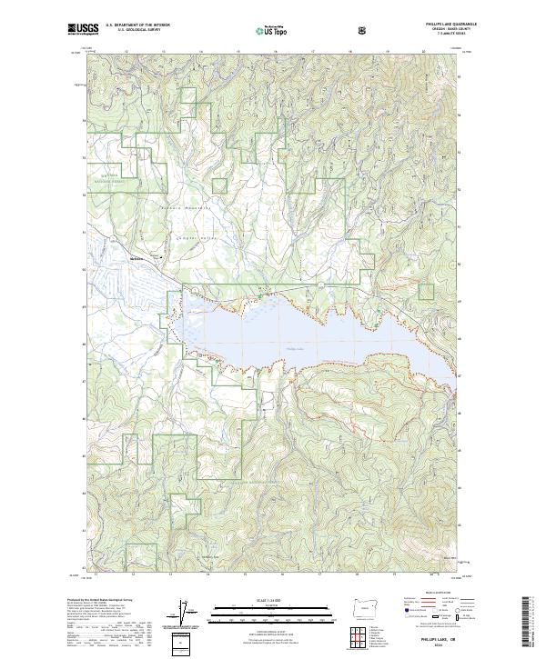 USGS Topographic Map – Phillips Lake