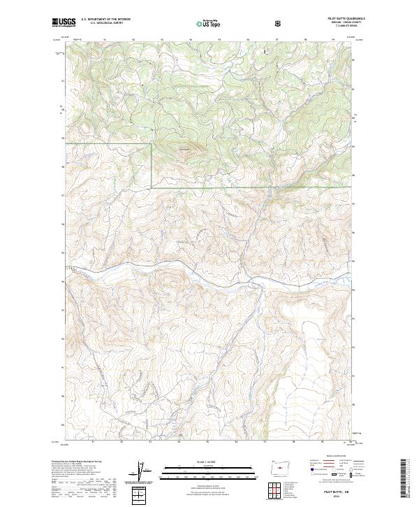 USGS Topographic Map – Pilot Butte