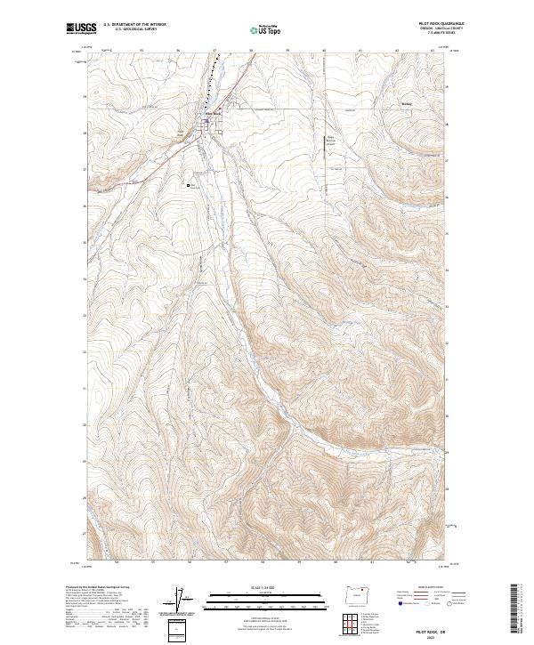 USGS Topographic Map – Pilot Rock