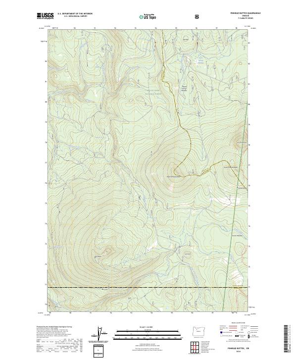 USGS Topographic Map – Pinhead Buttes