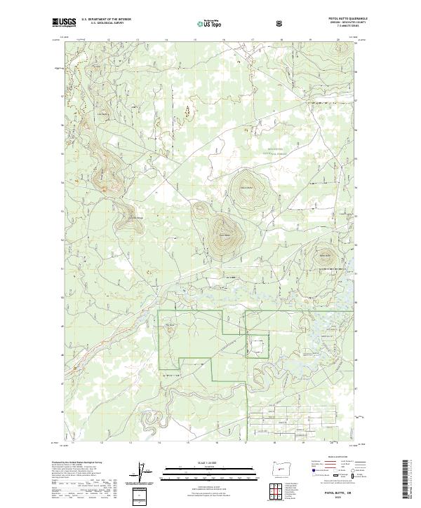 USGS Topographic Map – Pistol Butte