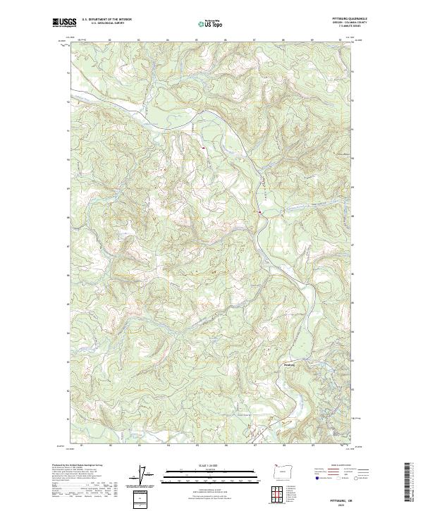 USGS Topographic Map – Pittsburg