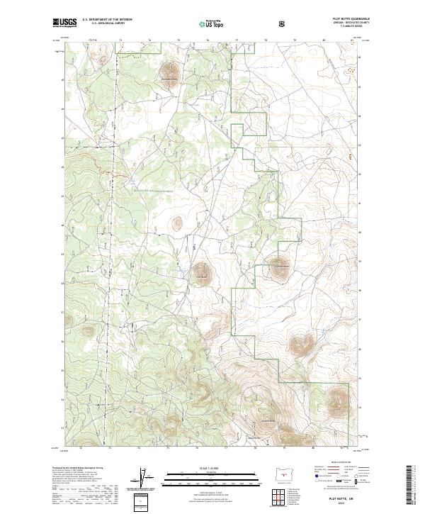 USGS Topographic Map – Plot Butte