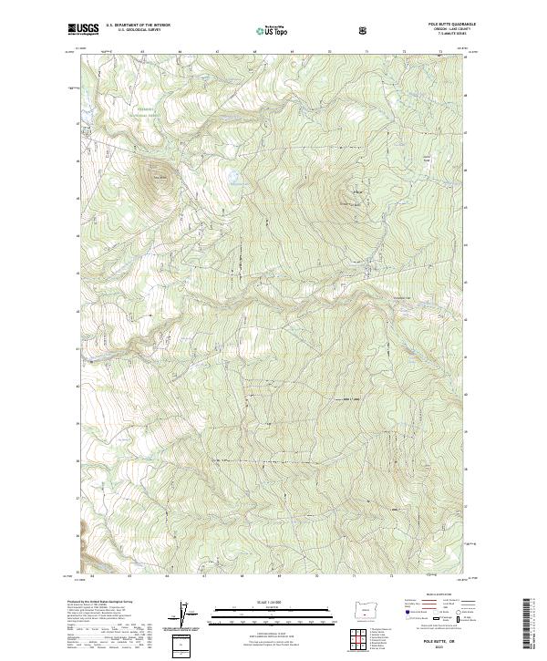 USGS Topographic Map – Pole Butte