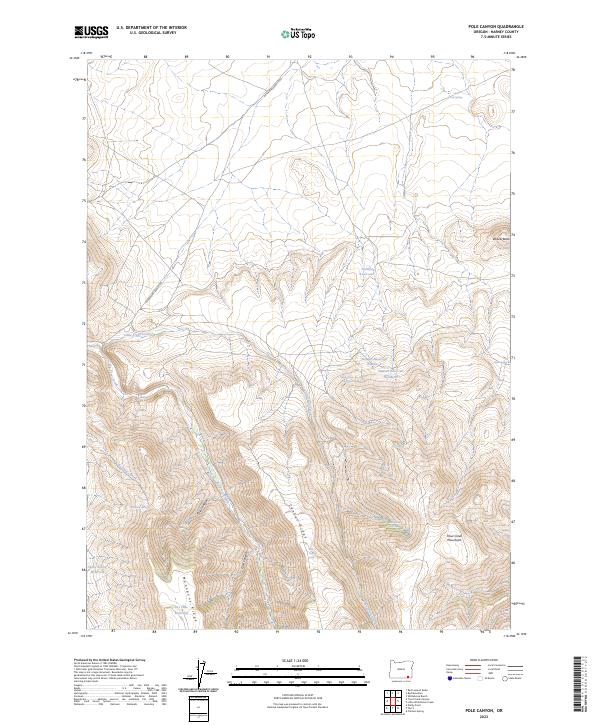 USGS Topographic Map – Pole Canyon