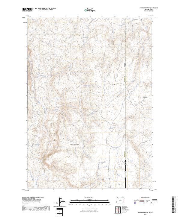 USGS Topographic Map – Pole Creek Top