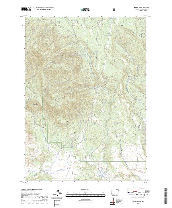 USGS Topographic Map – Ponina Butte