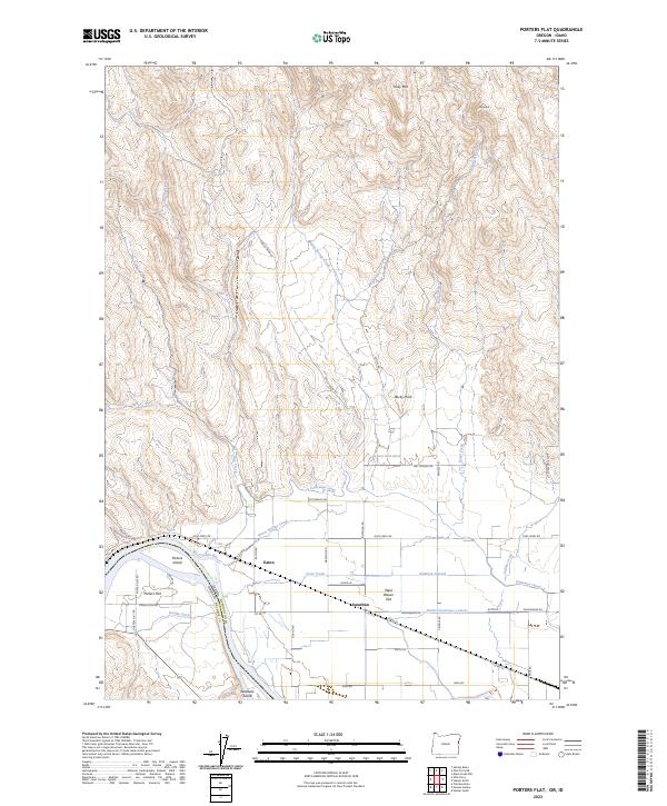 USGS Topographic Map – Porters Flat