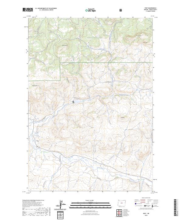 USGS Topographic Map – Post