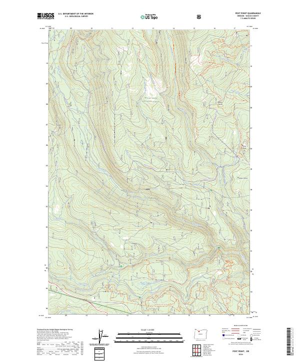 USGS Topographic Map – Post Point