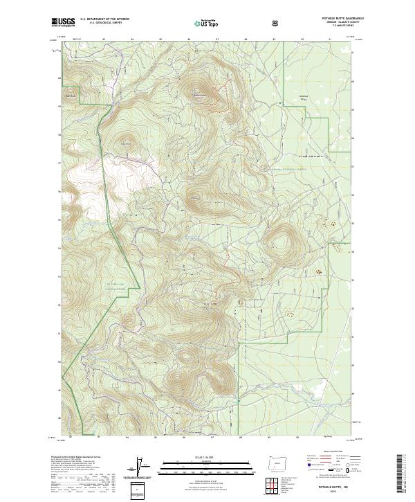 USGS Topographic Map – Pothole Butte