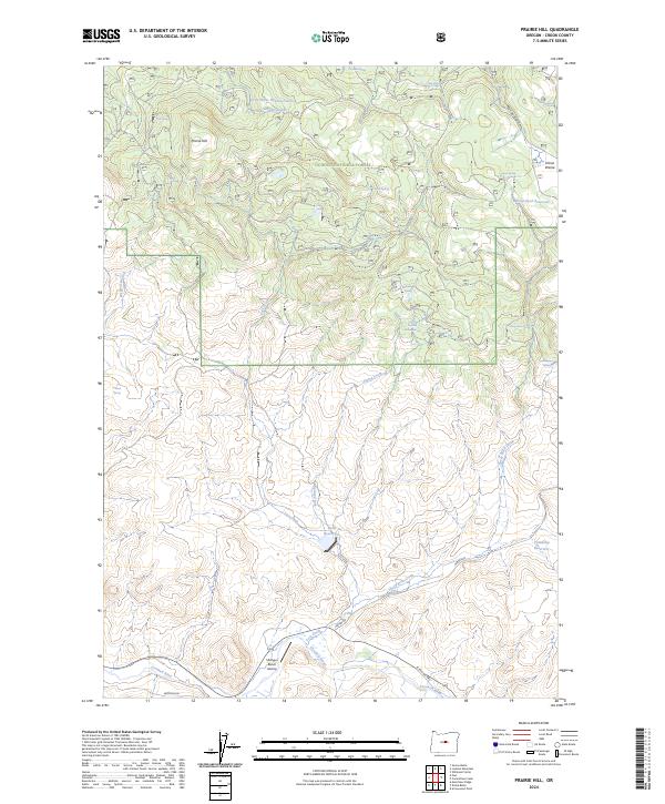 USGS Topographic Map – Prairie Hill