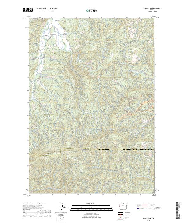 USGS Topographic Map – Prairie Peak