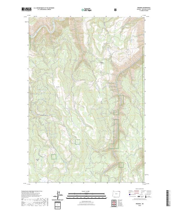 USGS Topographic Map – Promise