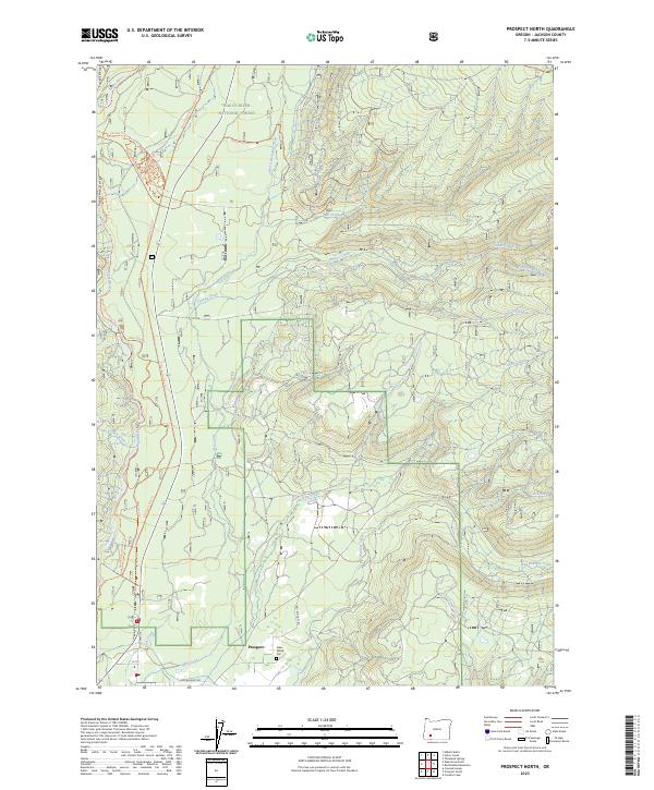 USGS Topographic Map – Prospect North