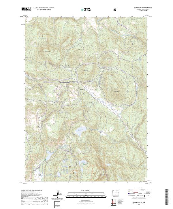 USGS Topographic Map – Quartz Valley