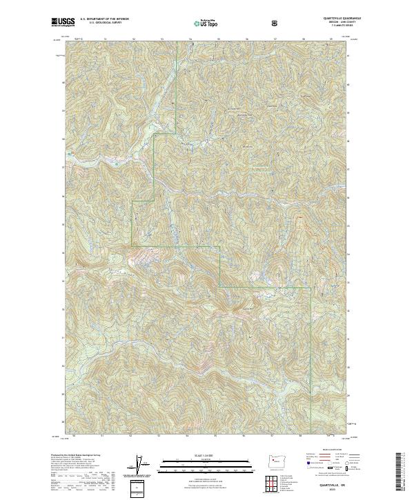 USGS Topographic Map – Quartzville