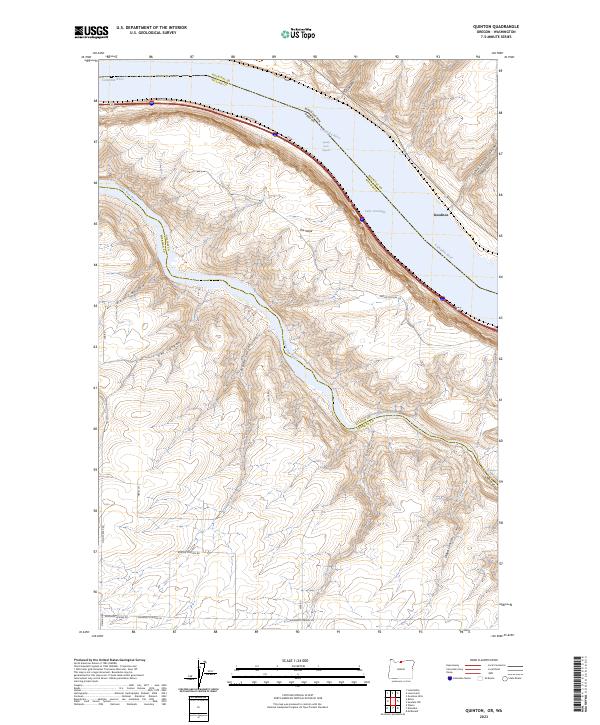 USGS Topographic Map – Quinton