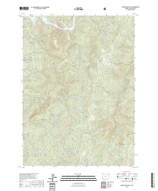 USGS Topographic Map – Quosatana Butte