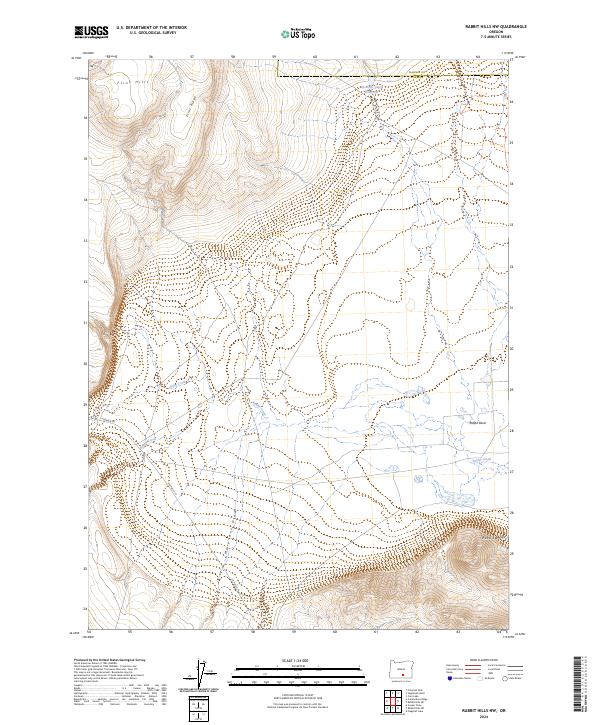 USGS Topographic Map – Rabbit Hills NW