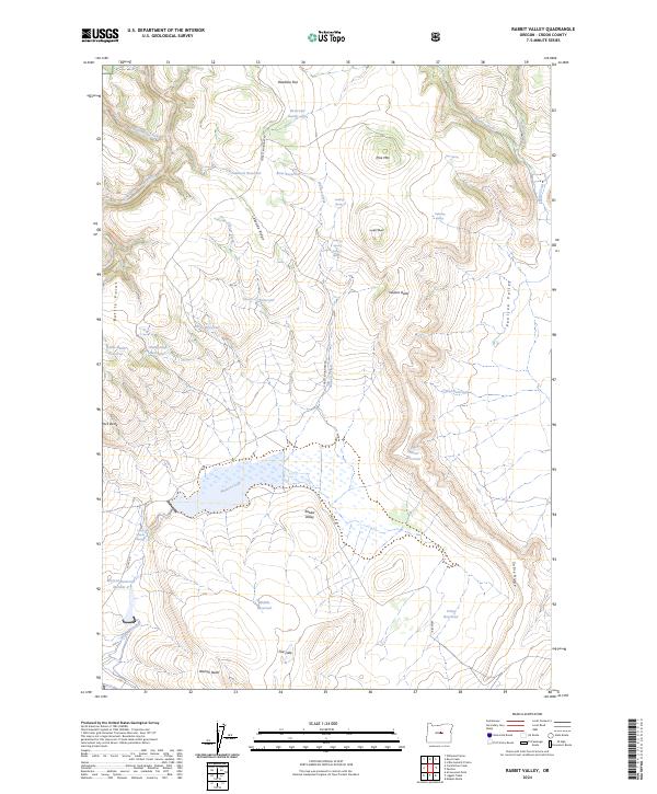 USGS Topographic Map – Rabbit Valley