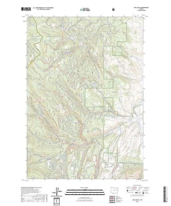 USGS Topographic Map – Rail Gulch
