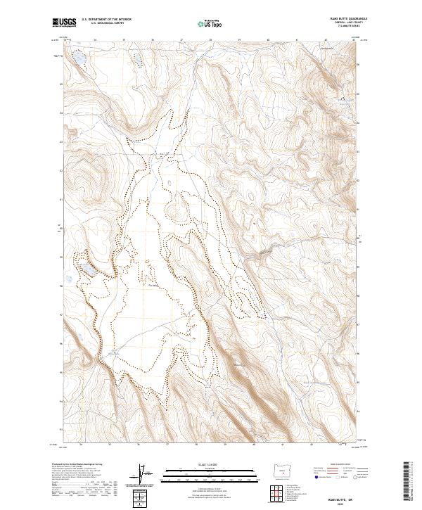 USGS Topographic Map – Rams Butte