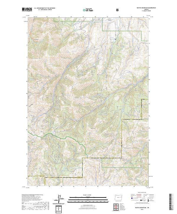 USGS Topographic Map – Rastus Mountain