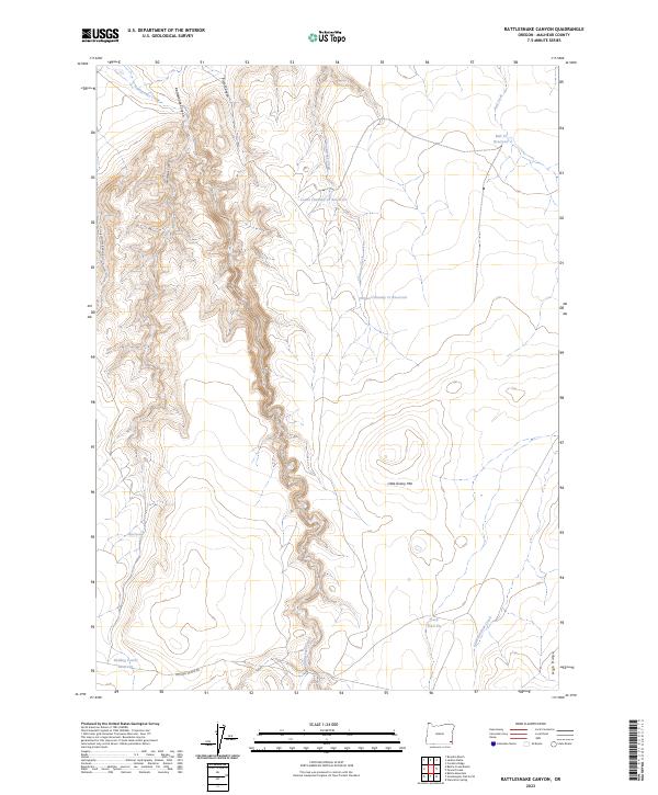 USGS Topographic Map – Rattlesnake Canyon