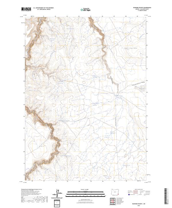 USGS Topographic Map – Rawhide Pocket