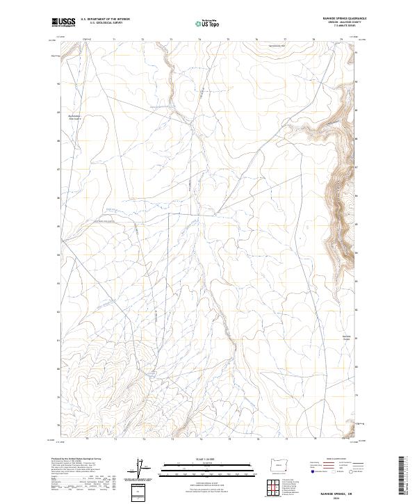 USGS Topographic Map – Rawhide Springs