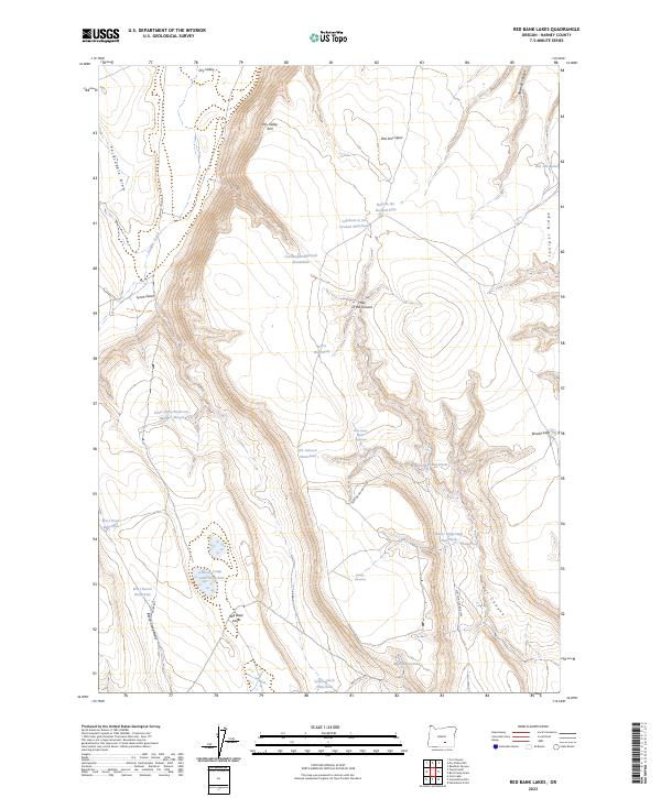 USGS Topographic Map – Red Bank Lakes