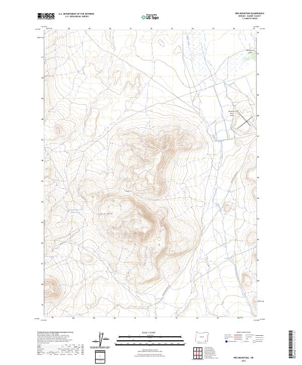 USGS Topographic Map – Red Mountain