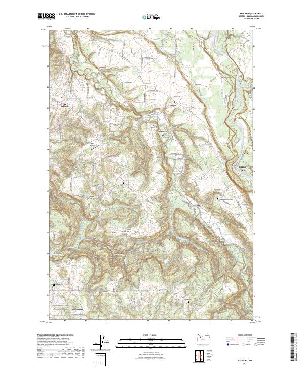 USGS Topographic Map – Redland