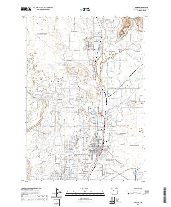 USGS Topographic Map – Redmond
