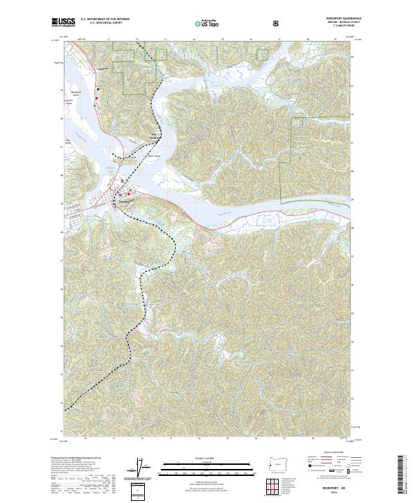 USGS Topographic Map – Reedsport