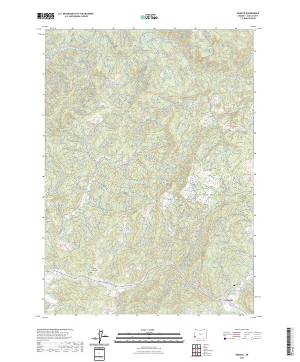 USGS Topographic Map – Remote