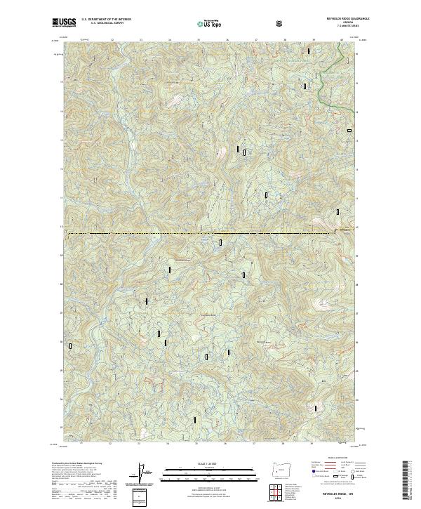 USGS Topographic Map – Reynolds Ridge