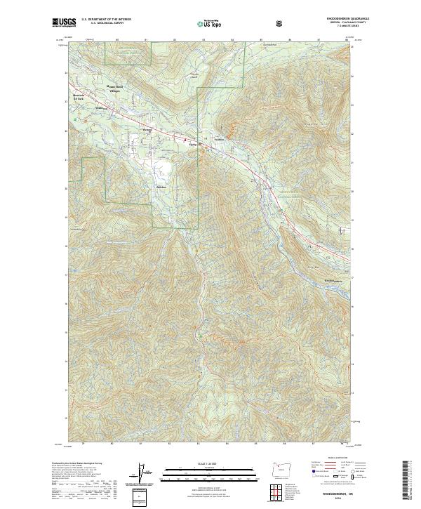 USGS Topographic Map – Rhododendron