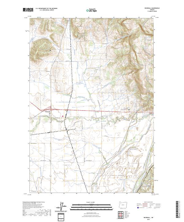 USGS Topographic Map – Rickreall