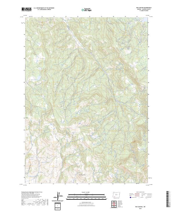USGS Topographic Map – Rio Canyon
