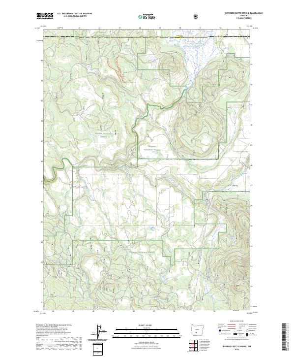 USGS Topographic Map – Riverbed Butte Spring
