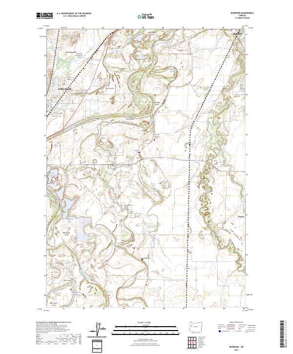 USGS Topographic Map – Riverside