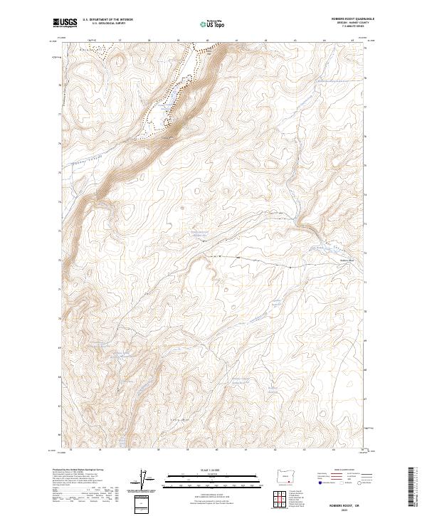 USGS Topographic Map – Robbers Roost