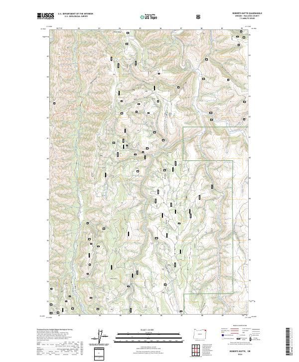 USGS Topographic Map – Roberts Butte