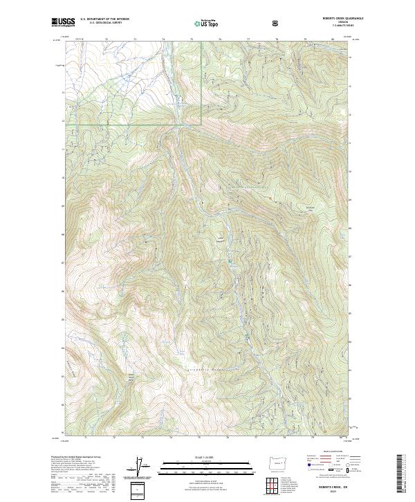 USGS Topographic Map – Roberts Creek