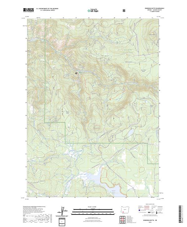 USGS Topographic Map – Robinson Butte