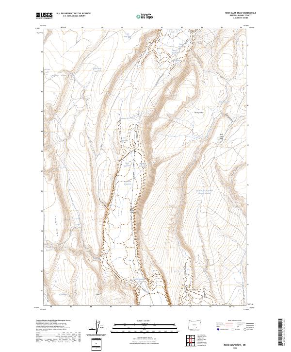 USGS Topographic Map – Rock Camp Draw