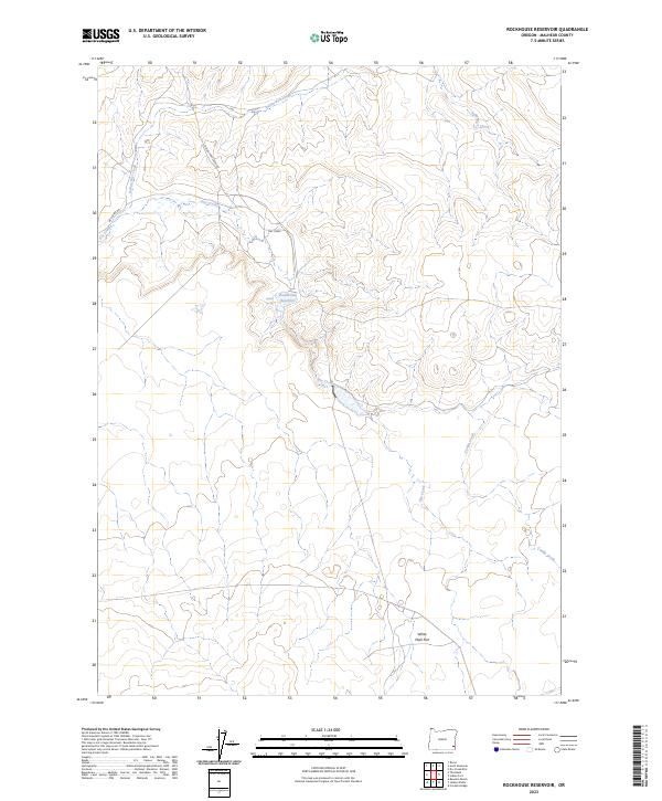 USGS Topographic Map – Rockhouse Reservoir